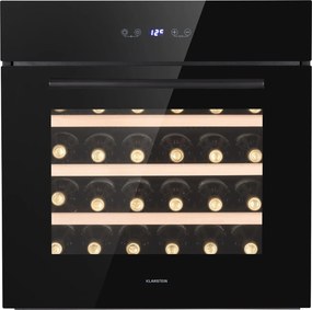 Klarstein Vinsider 30 Built-In Uno, vstavaná vinotéka, 77 l, 30 fliaš, nehrdzavejúca oceľ