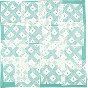 Obliečka na vankúš TRIBAL 45x45 cm, modrý