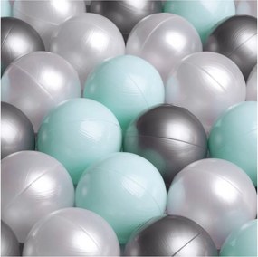 Suchý bazén kvietok – modrý menčester 95×30 cm + 200 guličiek