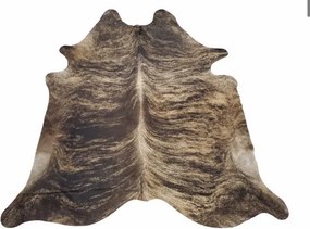 Koža z argentínskej kravy hnedá frkaná