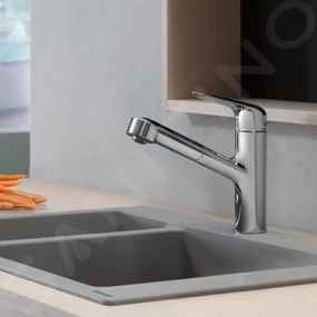 Hansgrohe Focus M42, drezová batéria M427-H150 s výsuvnou spŕškou, chrómová, HAN-71814000
