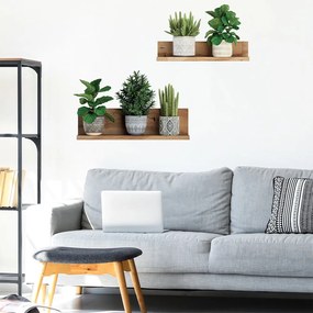 Samolepka na stenu 60x35 cm 3D effect Green Plants - Ambiance