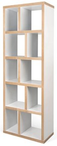 Knižnica v bielo-prírodnej farbe 70x198 cm Berlin – TemaHome