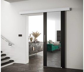 Posuvné dvere 70 cm Slavdro 2 (čierna matná + biela matná). Akcia -6%. Vlastná spoľahlivá doprava až k Vám domov. 1108738