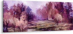 Obraz - Jesenná krajinomaľba (120x50 cm)