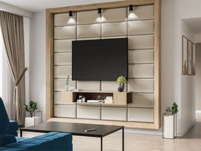 Čalúnený nástenný panel 60x30 PAG - béžový
