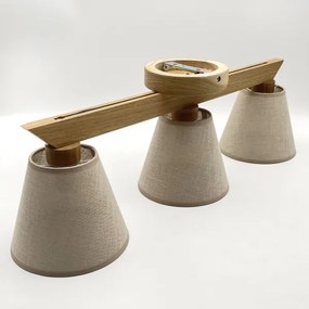 Prisadený luster ANTONIO 3xE14/40W/230V dub