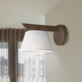 Brilagi - LED Nástenné svietidlo ANTHONY 1xE14/40W/230V dub orech/biela