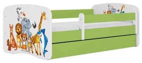 Dětská postel Babydreams zvířátka zelená