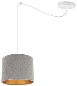 Závesné svietidlo Mediolan Spider, 1x textilné tienidlo (výber z 10 farieb), (výber z 2 farieb konštrukcie), g