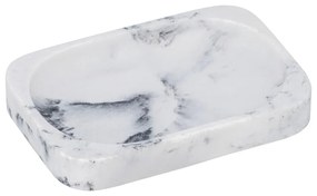 Bielo-sivá nádobka na mydlo Wenko Desio