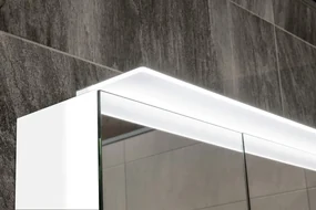Sapho Sapho, LINEX galérka s LED osvetlením, 60x70x15cm, ľavá/pravá. biela, LX060-0030