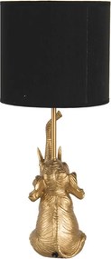 Zlato čierna stolná lampa Sloníča - Ø 20 * 46 cm / E27