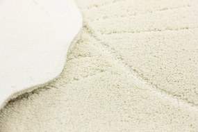 Kúpeľňový koberček Shell krémový