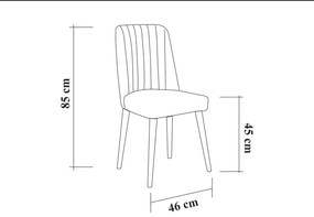 Jedálenský set Nidupo 7 (borovica atlantická + antracit) (pre 2 osoby). Vlastná spoľahlivá doprava až k Vám domov. 1093774