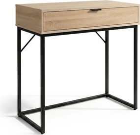 Konzolový stolek Modena 80 cm černý/dub Sonoma