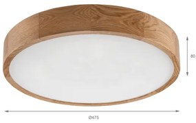 Brilagi - LED stropné svietidlo CARVALHO LED/36W/230V, dubové, pr. 47,5 cm