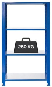 Bezskrutkový kovový regál T profil