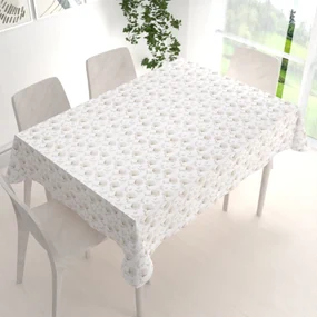 Biante Bavlnený obdĺžnikový obrus Sandra SA-252 Béžové poľné kvety 80x120 cm