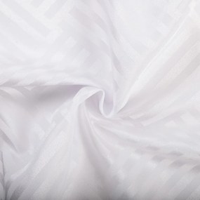 Biante Dekoračný behúň na stôl Monako PM-124 Pruhovaná šachovnica biela 35x180 cm