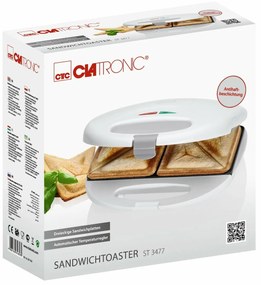 Clatronic ST 3477 sendvičovač, biela