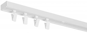 Dekodum PVC stropná lišta jednoduchá biela Dĺžka koľajnice (cm): 400, Typ prichytenia: Háčiky