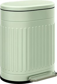 HOMCOM odpadkový kôš 20 l s vekom a pedálom — vyberateľný vnútorný kôš, tiché dovieranie — zelený, 36,5 × 31,2 × 45 cm | Aosom