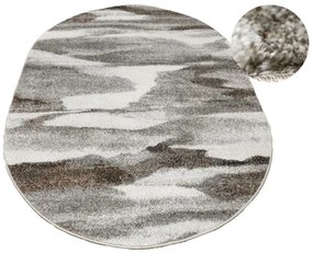 Koberec Ponte N282A sivý ovál