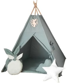 Detský stan Tipi Boho zelený