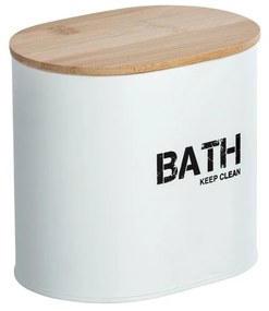 Biely kúpeľňový box s vekom Wenko Gara