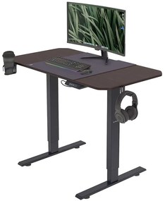 Elektrický stôl 160 Ella Antracit/Orech