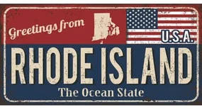 Ceduľa značka USA Rhode Island