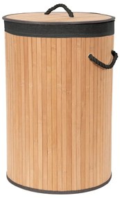 Bambusový kôš na bielizeň v prírodnej farbe 70 l Bamboo – Compactor