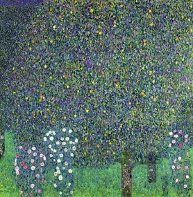 Gustav Klimt - Obrazová reprodukcia Roses under the Trees, c.1905, (40 x 40 cm)