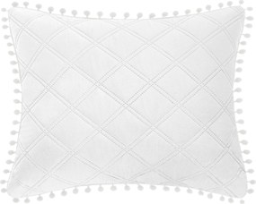 Obliečka na vankúš POMPOO biela Rozmer: 45x45 cm