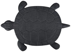 Záhradný nášlapný kameň Turtle, 23x32 cm, liatina, hnedá