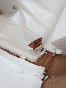 AKCIA Biely jedálenský stôl BERGEN 140x80 cm III. akosť