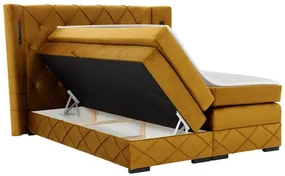 Kontinentálna posteľ Banjul Lux, Rozmer postele: 140x200, Dostupné poťahy: Kameleon 04