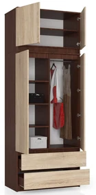 Nadstavba na skriňu Sashka  (wenge + dub sonoma). Vlastná spoľahlivá doprava až k Vám domov. 1069953