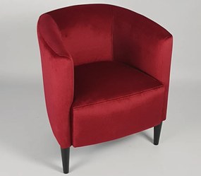 Kreslo Navara, červená látka