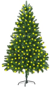 Umelý vianočný stromček s LED 210 cm zelený 3077470