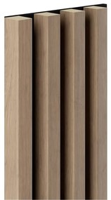 Akustické dekoračné panely MAXI, dub saragossa 3D lamely na filcovom podklade, rozmer 270 x 17,7 cm, IMPOL TRADE