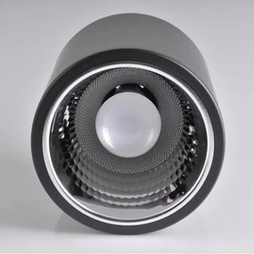 Bodové svietidlo JUPITER 1xE27/20W/230V pr. 16,5 cm čierna