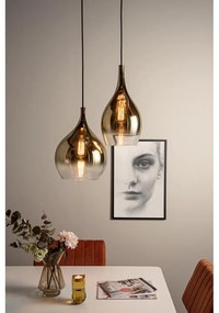 Sklenené závesné svietidlo v zlatej farbe Leitmotiv Drup Large, ø 26 cm