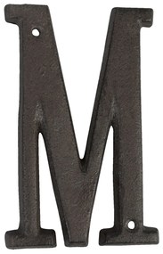Nástenné kovové písmeno M - 13 cm