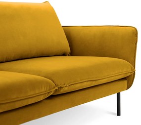 Zamatová trojmiestna pohovka Vienna 200 × 92 × 95 cm