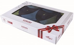 SATÉNOVÉ OBLIEČKY LUXURY GOLDEN STAMP 200X220 CM, 2KS 70X80 CM VZOROVANÉ