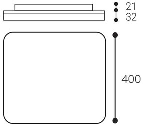 LED2-LED Kúpeľňové stropné svietidlo SQUARE 38W/230V 3000K/3500K/4000K IP54 biela