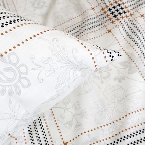 RENFORCÉ OBLIEČKY QUATRE EXCLUSIVE 200X220 CM, 2 KS 70X80 CM VZOROVANÉ
