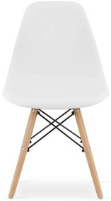 Jedálenská zostava TODI 60cm okrúhly stolový set biely + 2 stoličky OSAKA biele